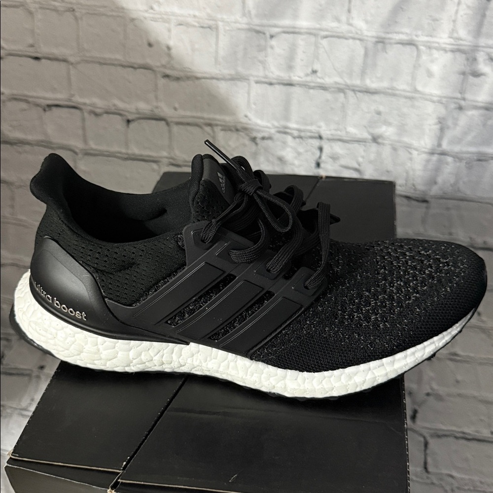Adidas Kid’s Black and White ultraboost (reflective)